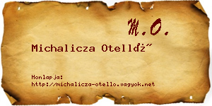 Michalicza Otelló névjegykártya